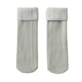 thumbnail image 2 of Naierhg Thermal socks 1 Pair Kid Socks Middle-tube Fleece Lining Not Tight Anti-slip Non-allergenic Keep Warm Autumn Winter Thicken Thermal Children Floor Socks for Daily Light Grey, 2 of 8