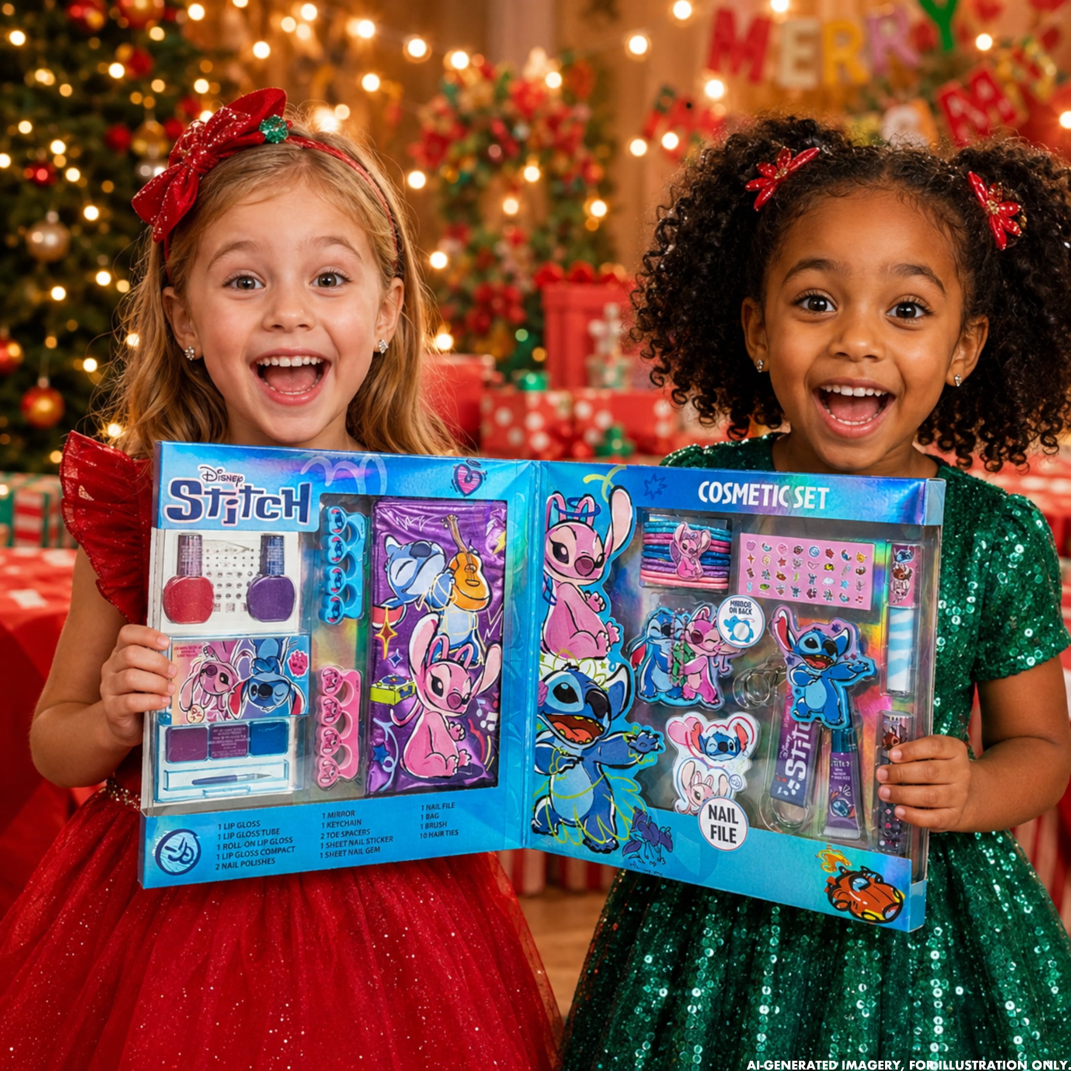 Disney Stitch Cosmetic Set, 25 Pieces