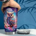 thumbnail image 5 of Personalized Owl Tumbler 20oz 30oz Insulated Tumblers with Lid Coffee Travel Mug Cup for Women Girl Owls Gifts for Birthday Christmas, 5 of 7