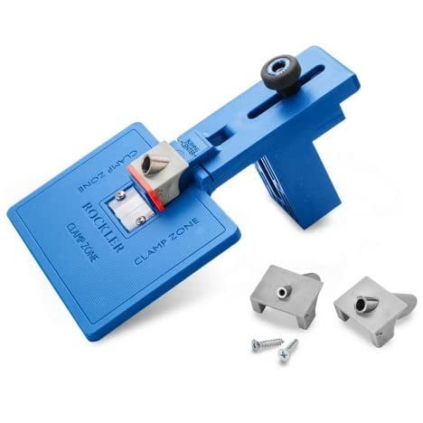 Rockler Corner Key Dowel Jig - Premium Doweling Jig For Decorative Mitered Joints - Dowel Hole Jig w/Molded Reference Lines - Woodworking Jigs Includes 1/8'', 1/4'', 3/8'' Drill Guide- Dowel Tool Kit