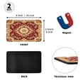 thumbnail image 2 of 2 Pcs Strong Fridge Magnets Gold Red Mandala Refrigerator Magnets Sticker Decor for Whiteboards Locker 4"x2.5", 2 of 5