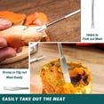 thumbnail image 5 of Juego de galletas de langosta y palanca, 10 piezas de utensilios de cocina para galletas de patas de cangrejo - Juego de galletas de mariscos y galletas de nueces de acero inoxidable - Apto para lava, 5 of 5
