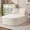 Beige, variant on Harmie Sofa Bed, Oversized Chaise Lounge Chair Convertible Sleeper Sofa, Corduroy Floor Couch for Living Room Guest Room, Blue, 68.1 x 46.1 x 26.4 in