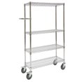 thumbnail image 1 of Push Cart, Chrome Plated, 60" x 60" x 14", 800 lbs. Capacity, 1 of 1
