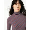 thumbnail image 6 of Free Assembly Women's Fine Ribbed Turtleneck with Long Sleeves, Lightweight, Sizes XS-XXXL, 6 of 7