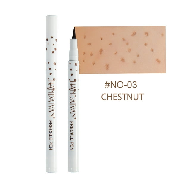 Xihbxyly Lápiz para Pecas, Fórmula de Glicerina Natural, Aplicador de Color Duradero, Diseño Fácil de Usar, Solución de Eliminación Rápida, Ideal para Amantes Del Maquillaje, Cuatro Opciones de Color