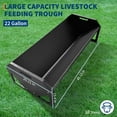 thumbnail image 3 of Heavy Duty Steel Livestock Feeder Trough – 22 Gallon Capacity, 45" Hay Feeder – Feeds Up to 10 Sheep at Once – Ideal for Horses, Goats, Sheep, Cattle, Alpacas – Durable, Easy to Clean, 3 of 8