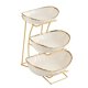 thumbnail image 3 of Frutero de cerámica para encimera de cocina con soporte de metal, decoración del hogar, frutero 3 capas, 3 of 9