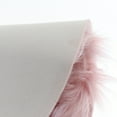 thumbnail image 3 of GUOOL Half Round Artificial Wool Floor Mat Floor Mat Pink, 3 of 7