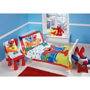 DISCONTINUED - Sesame Street - Aviator 4-Piece Toddler Bedding Set