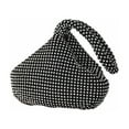 thumbnail image 1 of 1*Rhinestone Cosmetic Bag Bradem Clear Out Deal, Makeup Bag Dinner Bag Pure Handmade Diamond Evening Bag Handheld Banquet Bag Female Makeup Bag, Cosmetic Bag Black, Polyester Storage Bag, 1 of 1