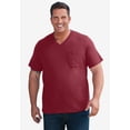 thumbnail image 2 of KingSize Men's Big & Tall Shrink-Less Lightweight V-Neck Pocket T-Shirt, 2 of 6