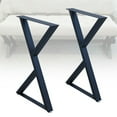 thumbnail image 3 of 28" Coffee Table Legs Metal Desk Leg Set 2 Heavy Duty Furniture Decoration Black, 3 of 15