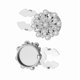 thumbnail image 2 of Conjunto floral para fundas de botones de camisa – tachuelas sintéticas para ropa de negocios, gorras metálicas ornamentadas con cierre seguro, detalles decorativos de perlas con pedrería y perlas, 2 of 6