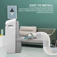 thumbnail image 6 of Portable Air Conditioner Window Vent Kit with 5.9” Exhaust Hose Adjustable Portable AC Window Kit for Ducting Universal Portable AC Seal Panel for Horizontal&Vertical Window, 6 of 7