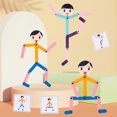 thumbnail image 4 of Versatile Creative Sports Little Wooden Man Fun Game Fine Hand Eye Coordination Puzzle Wooden Toy, 4 of 9