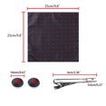 thumbnail image 3 of Juego de corbatas Allegra K para hombres con lunares azul oscuro rojo One Size, 3 of 6