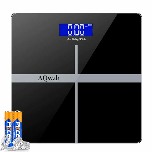 AQwzh Body Weight Bathroom Scale with StepOn Technology, 396 Lb, Body