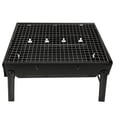 thumbnail image 2 of Outdoor BBQ Charcoal Oven, Foldable Barbecue Grill High Temperature Resistant Portable with Grid Grill for Picnic, 2 of 7