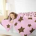 thumbnail image 4 of Feelyou Chic Stars Kids Twin Comforter Sets, Cheetah Leopard Print Bedding Set, 2pcs, 4 of 8