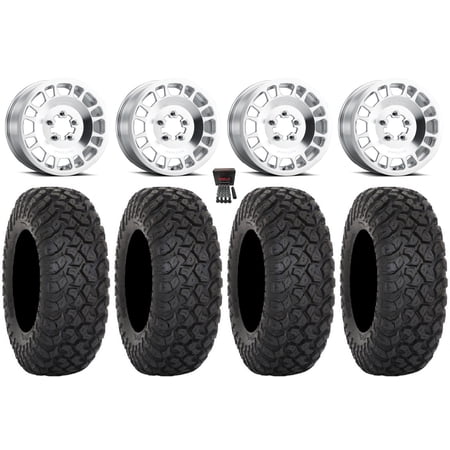 Method 412 15×6 Wheels Raw (5+1) 32 RT320 Tires Polaris RZR Turbo R & Pro R Ranger 1500 Xpedition