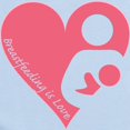 thumbnail image 2 of CafePress - Breastfeeding Is Love Infant Bodysuit - Baby Light Bodysuit, Size Newborn - 24 Months, 2 of 4
