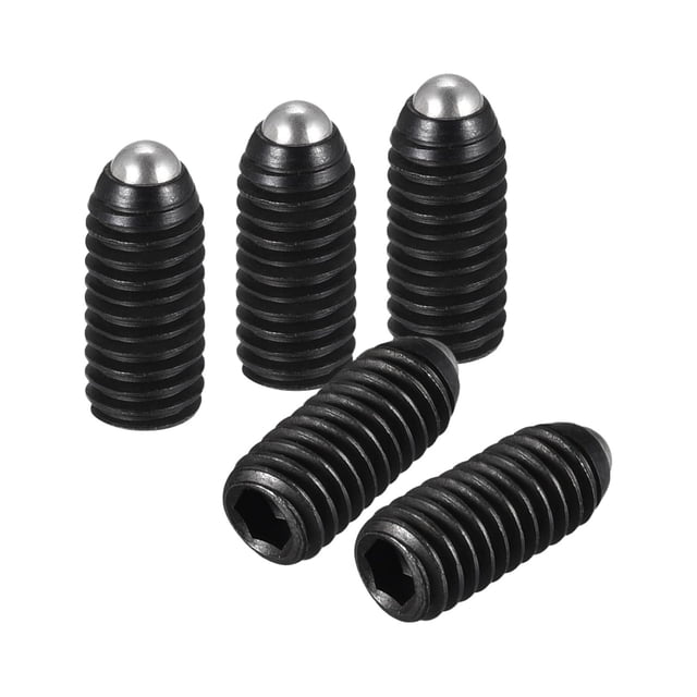 Unique Bargains Vis à Bille, M4 x 10mm Acier au Carbone Métrique Ressort Douille Hexagonale Vis à Vis 5 Pack