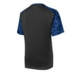 thumbnail image 6 of Sport-Tek CamoHex Colorblock Tee-L (Black/ True Royal), 6 of 6