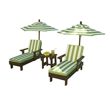 UPC 706943001837 KidKraft Wooden Kona 2 Chaise and Umbrella Set upcitemdb