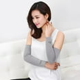 thumbnail image 4 of koolsoo Manchons de Protection Anti-Refroidissement Protection Solaire pour Bras Gris, 4 of 9