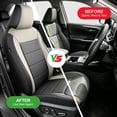 thumbnail image 5 of Fit for Mazda CX-30 2020-2026 Car Seat Covers,Full Set Faux Leather Seat Covers,Stretch Fit,Non-Slip,Scratch Resistant,Airbag Compatible,Gray,2 Row 5 Seats, 5 of 11