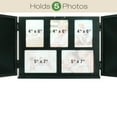 thumbnail image 3 of Excello Global Products EGP-HD-0413B Barndoor Wood Collage Picture Frames with 2 Magnetic Chalkboard Doors for Kitchen, Living Room, Family Photo Collage Frames,Black,12.8"x34" (12.8"x17" When Closed), 3 of 7