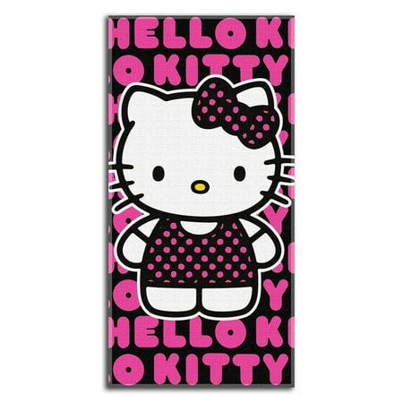 Hello Kitty Pop Kitty Design 30x60 Fiber Reactive Cotton Beach Towel