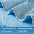 thumbnail image 6 of Cooling Throw Blanket for Hot Sleepers Night Sweats, Lightweight Breathable Cool Blanket for Sofa Couch Bed Travel, Machine Washable ( Blue, 50×60inch), 6 of 8