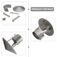 thumbnail image 4 of Stove Pipe Chimney Cap Fireplaces Rain Hat Mushroom-Shaped 304 Stainless Steel, 4 of 7