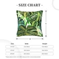 thumbnail image 4 of Square Throw Pillow Covers with Core, Tropical Leaf Watercolor Pillows for Sofa Beds, 20 x 20 inches Green, 4 of 9