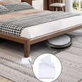 thumbnail image 4 of 【MATERIAL DE ACERO RESISTENTE】- Los elevadores de cama y muebles de 2 pulgadas están hechos de acero al carbono sólido de alta resistencia, y la parte inferior está hecha de un diseño de tel, 4 of 5