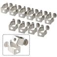 thumbnail image 6 of 10Pcs Spring Terry Clips Open Type Spring Steel Tool Clips Heavy Duty Water Pipe Clamps Hardware, 6 of 9