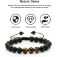 thumbnail image 4 of NICKSUN Gifts for Men Bracelets, Stone Beads Braided Rope Meaningful Bracelet, Mens Adjustable Bracelets Birthday/Valentines Day/Easter Gifts for Men Husband Boyfriend Father, 4 of 6