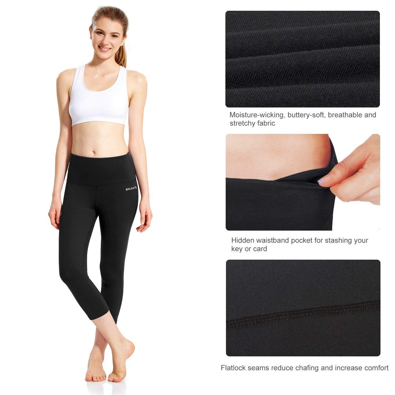 baleaf women's high waist yoga pants