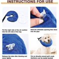 thumbnail image 2 of LLC Collier de Récupération Gonflable Lavable - Confortable Cône de Protection Bleu pour Chiens et Chats, 2 of 5