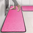 thumbnail image 2 of Kitchen Rugs Sets Of 2,Pink Gradient Leopard Print Anti Fatigue Kitchen Mat Rugs Non Slip Washable,Decorative Kitchen Floor Mats for Kitchen,Sink,Laundry,17"x47"+17"x47", 2 of 5