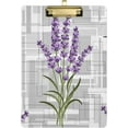 thumbnail image 1 of FMSHPON Lavender Flower Clipboard Hardboard Wood Nursing Clip Board and Pull for Standard A4 Letter 13x9 inches, 1 of 8
