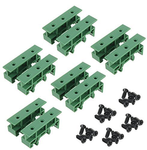 PCB Din C45 Rail Adapter Circuit Board Mounting Bracket Holders Carrier 35mm