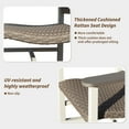 thumbnail image 5 of Mondawe 2-Piece Set Outdoor Rocking Chair，Heavy-Duty HDPE Wicker, 300lbs Capacity, 5 of 7