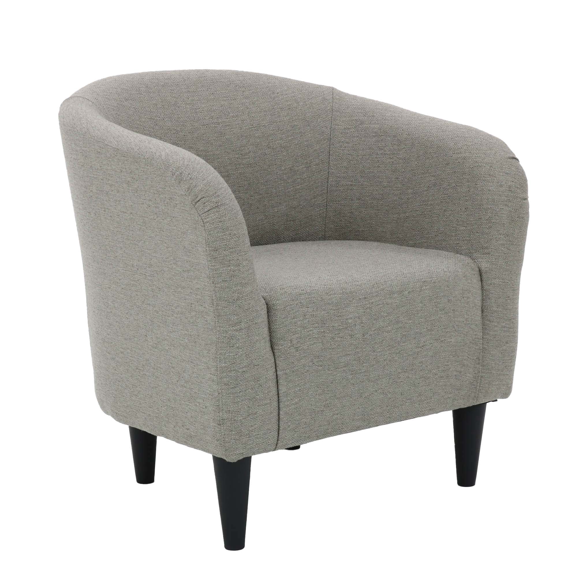 Mainstays Rolled Tub Accent Chair, Zeus Grey