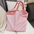 thumbnail image 2 of Lightweight Nylon Large Capacity Shoulder Tote Bag, 12.5L Multi Color Casual Handbag with Inner Zipper Pocket, Reinforced Handle Foldable Shopping Bag for Beach Travel Gym Daily Errands, 2 of 8