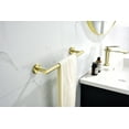 thumbnail image 3 of Bathroom Hardware Set, 6 Piece Stainless Steel Bathroom Towel Rack Set, Wall Mount Towel Bar Set, Include 2 Towel Rail, 2 Hook, 1 Paper Towel Rack, 1 Towel Ring, Gold, 3 of 6