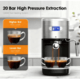 thumbnail image 6 of FREE VILLAGE Espresso Machine 20 Bar, Compact Espresso Coffee Maker with Milk Frother Steam Wand, Expresso Coffee Machines with 45 OZ Removable Water Tank for Cappuccino, Latte, Home, 6 of 11