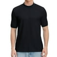 thumbnail image 1 of pstuiky Mangas cortas para hombre, Camisas casuales de moda para hombre con cuello alto texturizado sólido ropa de hombre xxl, 1 of 3